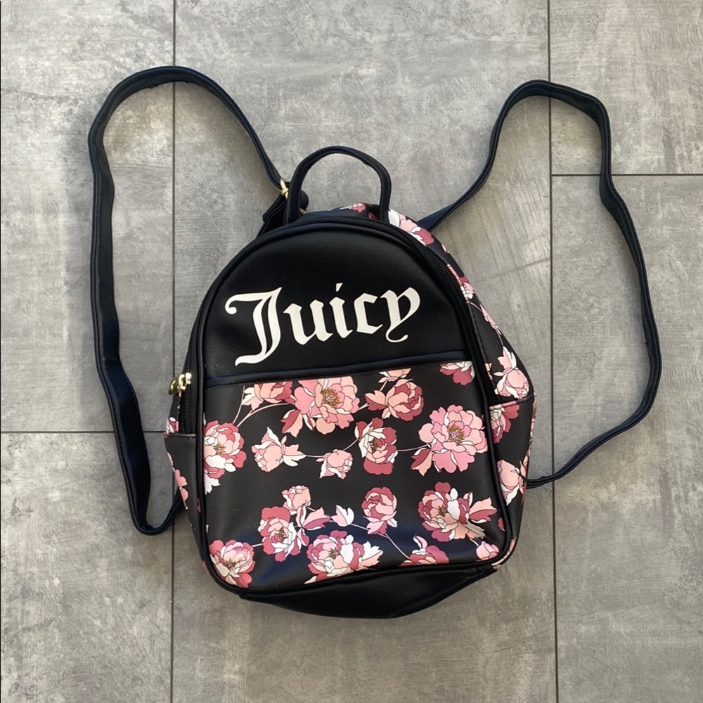 Juicy Couture Black and Pink Backpack